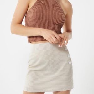 Urban Outfitters Gingham Skirt w/ Button Detailing